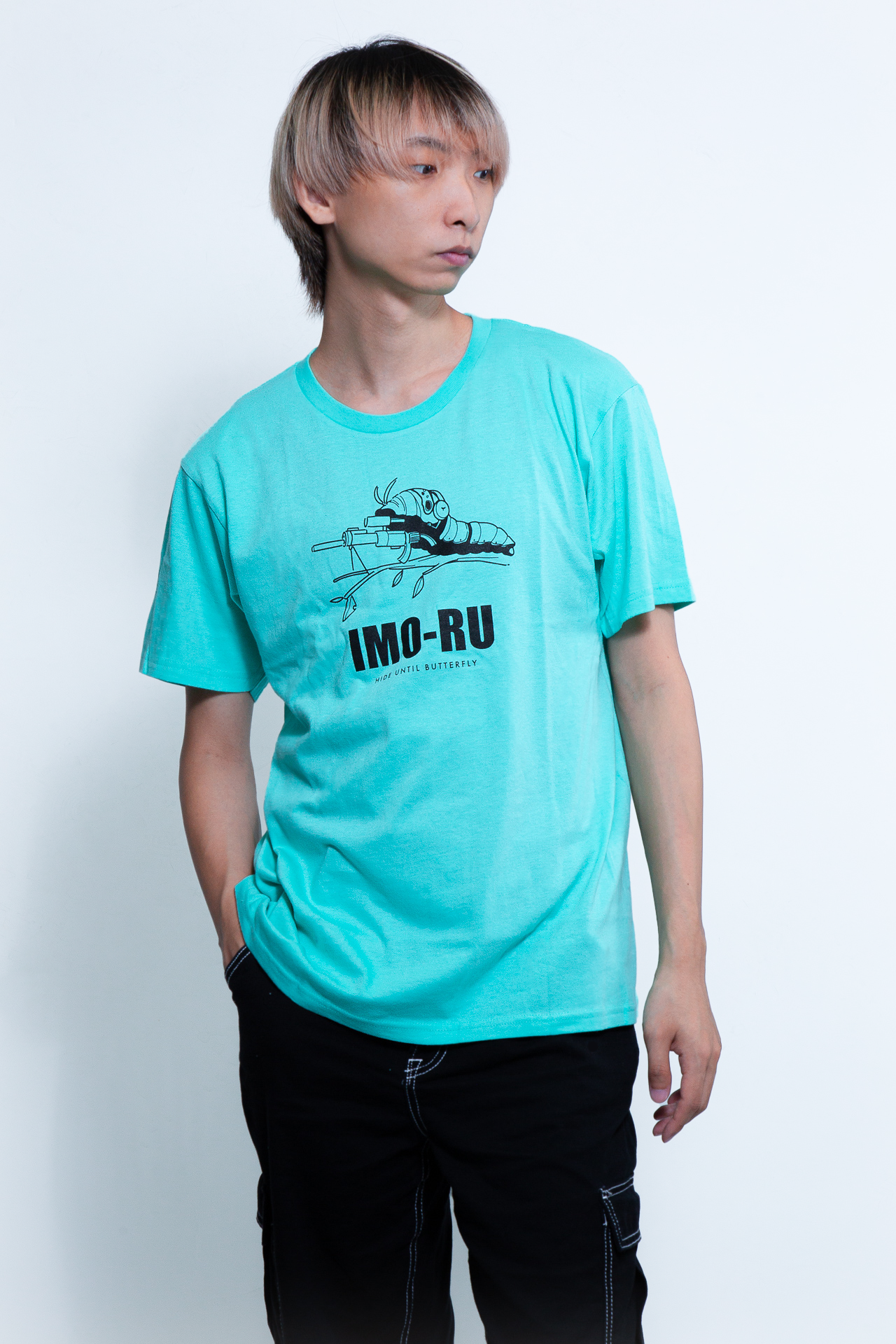 IMORU IMO MUSHI T Shirts Mint Green