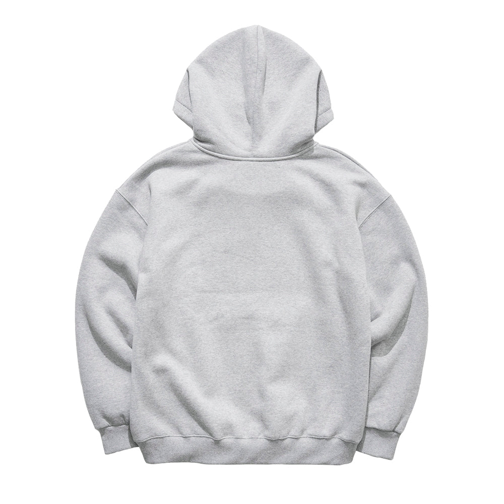 2022 T1 Melange Gray Zip-Up Hoodie