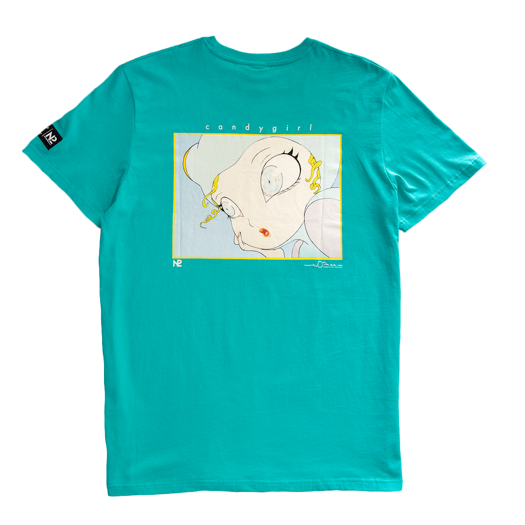 【N2 x Yoshitaka Amano】キャンディガール　Tシャツ