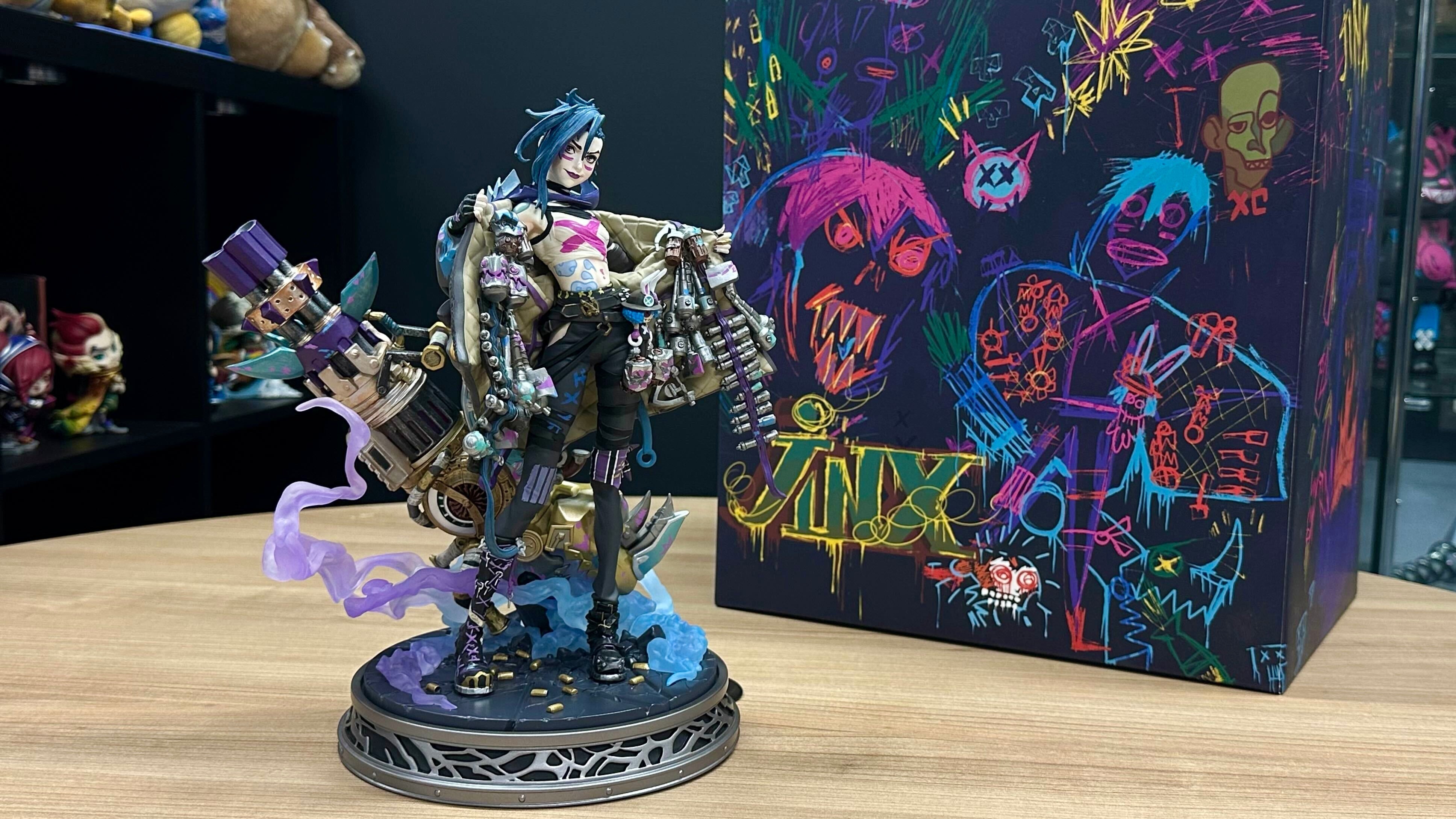 ジンクス　1/7スケールフィギュア Jinx 1/7 Figure Statue Arcane：League of Legends Model 30.5cm Toy