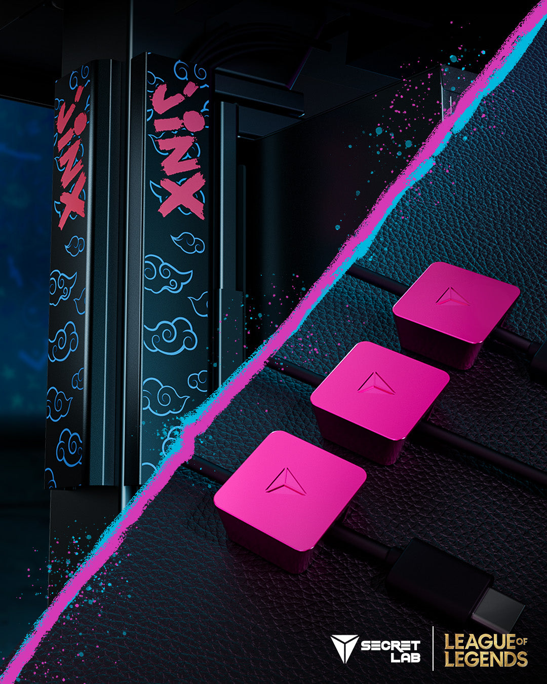 Secretlab ケーブルマネージメントセット League of Legends ジンクス