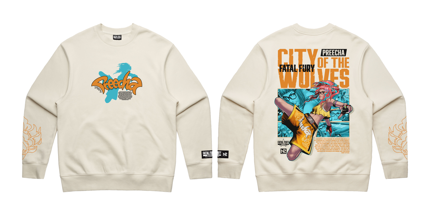 【N2 X FATAL FURY: CITY OF THE WOLVES】Preecha Crewneck Sweater