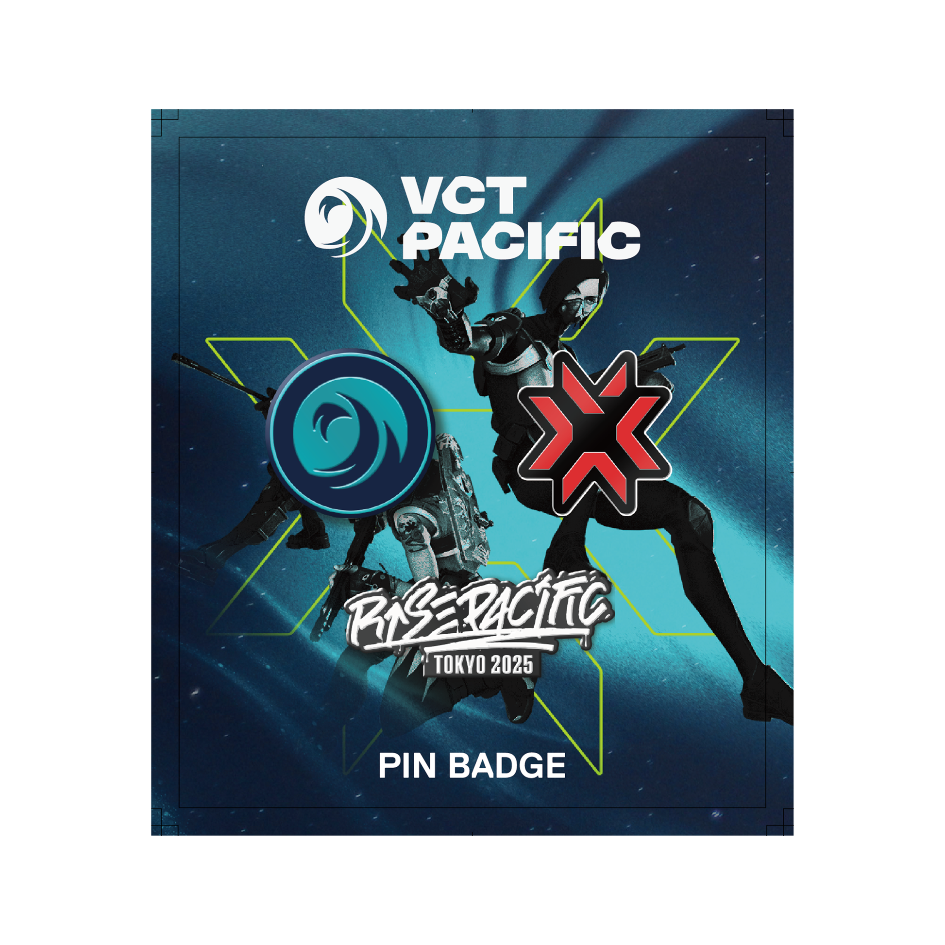 VCT PACIFIC FINALS TOKYO 公式ピンバッチ – FUTAROKU VCT PACIFIC FINALS TOKYO 公式ピンバッチ – FUTAROKU