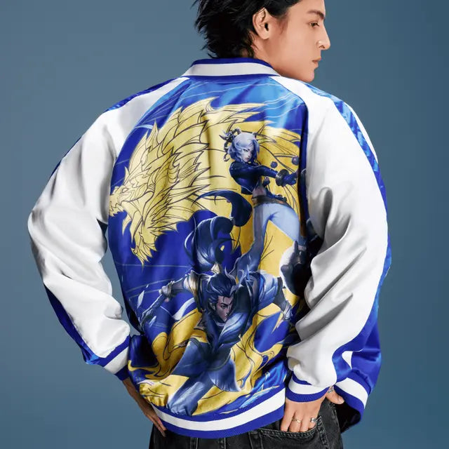 Worlds 2025 Sukajan Reversible Jacket – FUTAROKU Worlds 2025 Sukajan Reversible Jacket – FUTAROKU