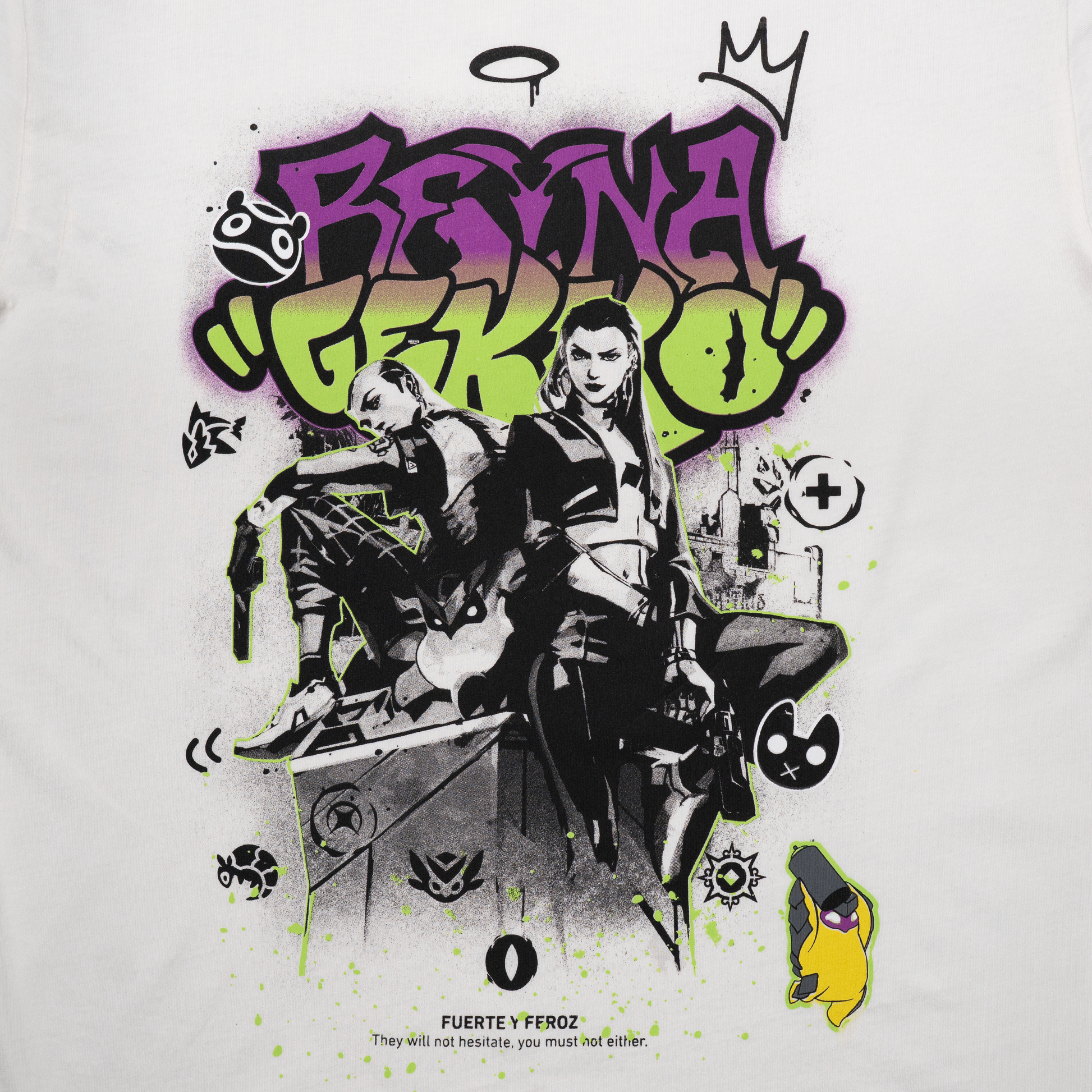 VALORANT レイナ and ゲッコー グラフィティ Tシャツ – FUTAROKU