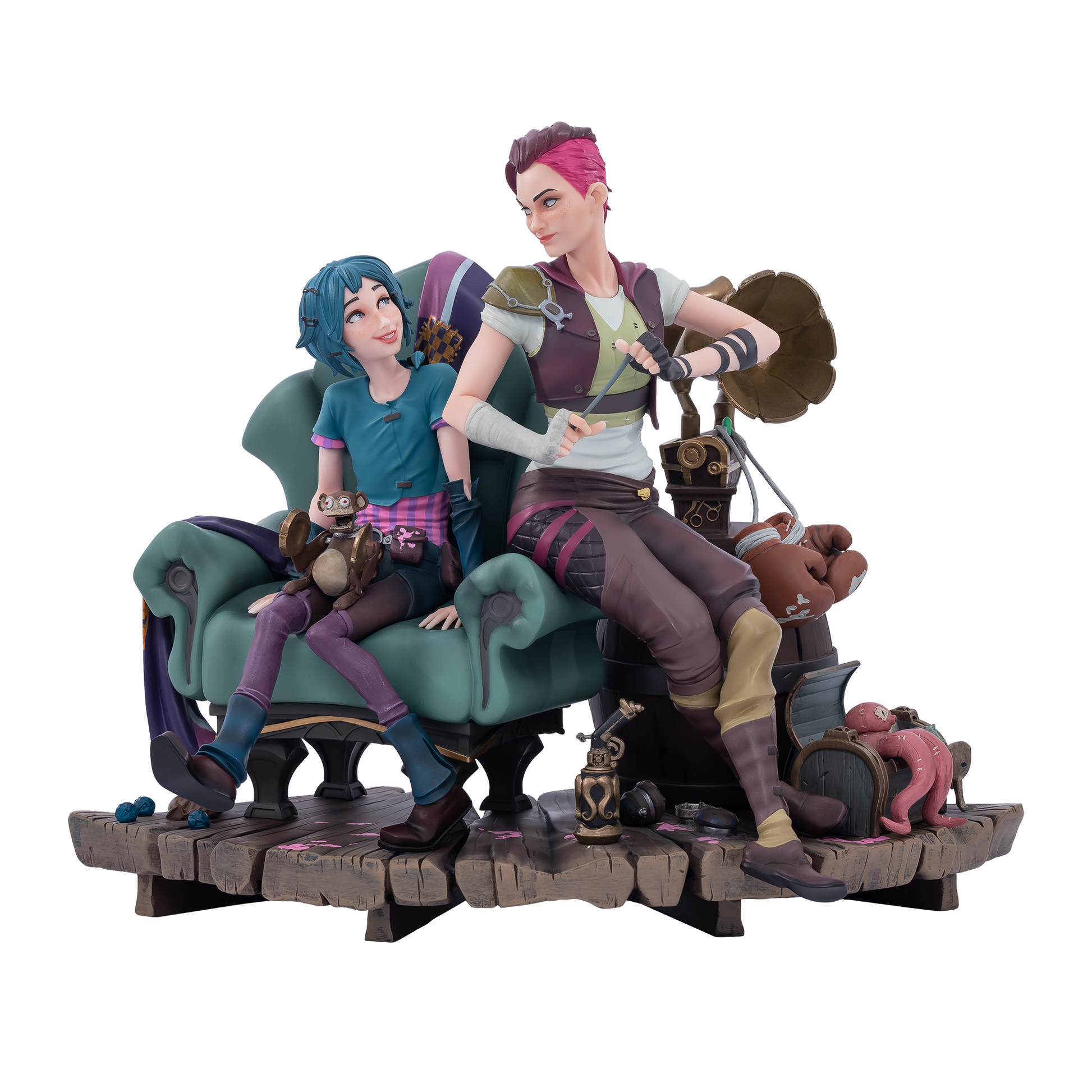 Arcane ヴァイ&パウダー スタチュー | リーグ・オブ・レジェンド(LoL Arcane ヴァイ&パウダー スタチュー | リーグ・オブ・レジェンド(LoL