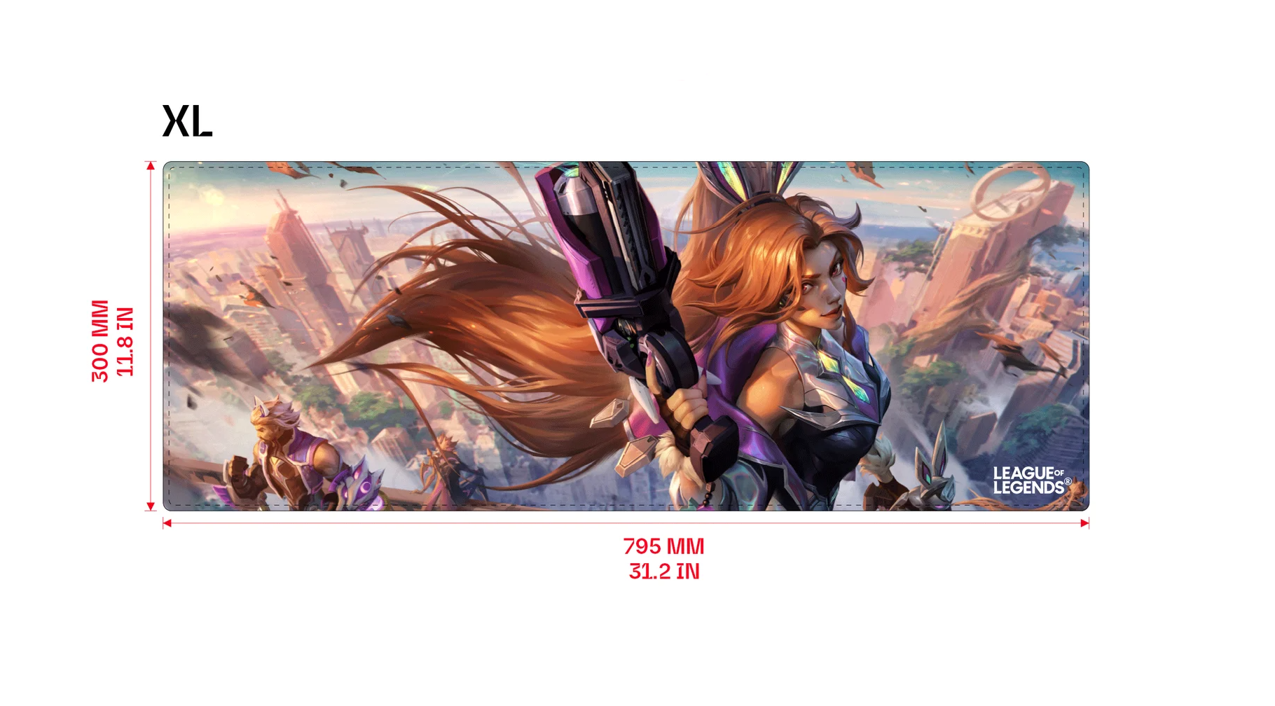 バトルバニー ミス・フォーチュン XL マウスパッド|Riot Store Japan バトルバニー ミス・フォーチュン XL マウスパッド|Riot Store Japan